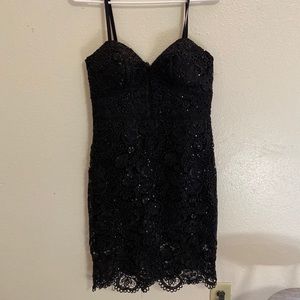 Black Bebe mini dress